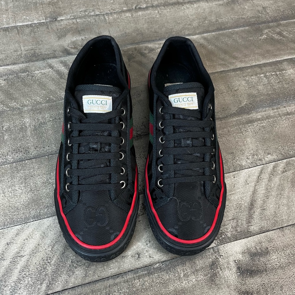 Gucci Tennis 1977 Off the Grid
Low Black Sz 8.5 Mens - Picture 3 of 5